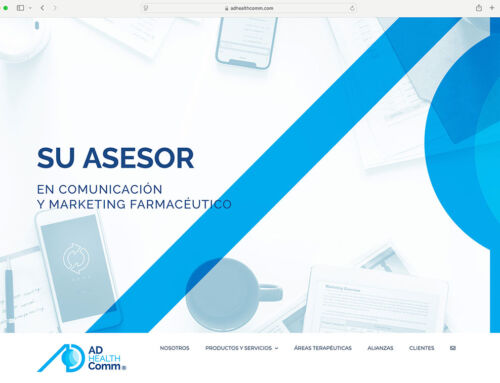 Diseño web ADHealthcomm