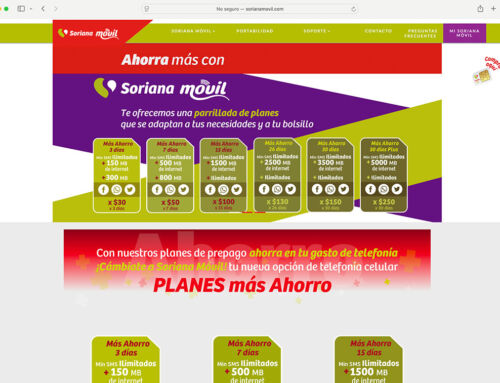 Desarrollo web Soriana Móvil